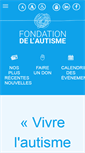 Mobile Screenshot of fondationautisme.com