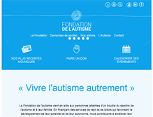 Tablet Screenshot of fondationautisme.com